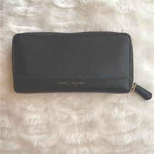 Authentic Marc Jacobs black textured wallet